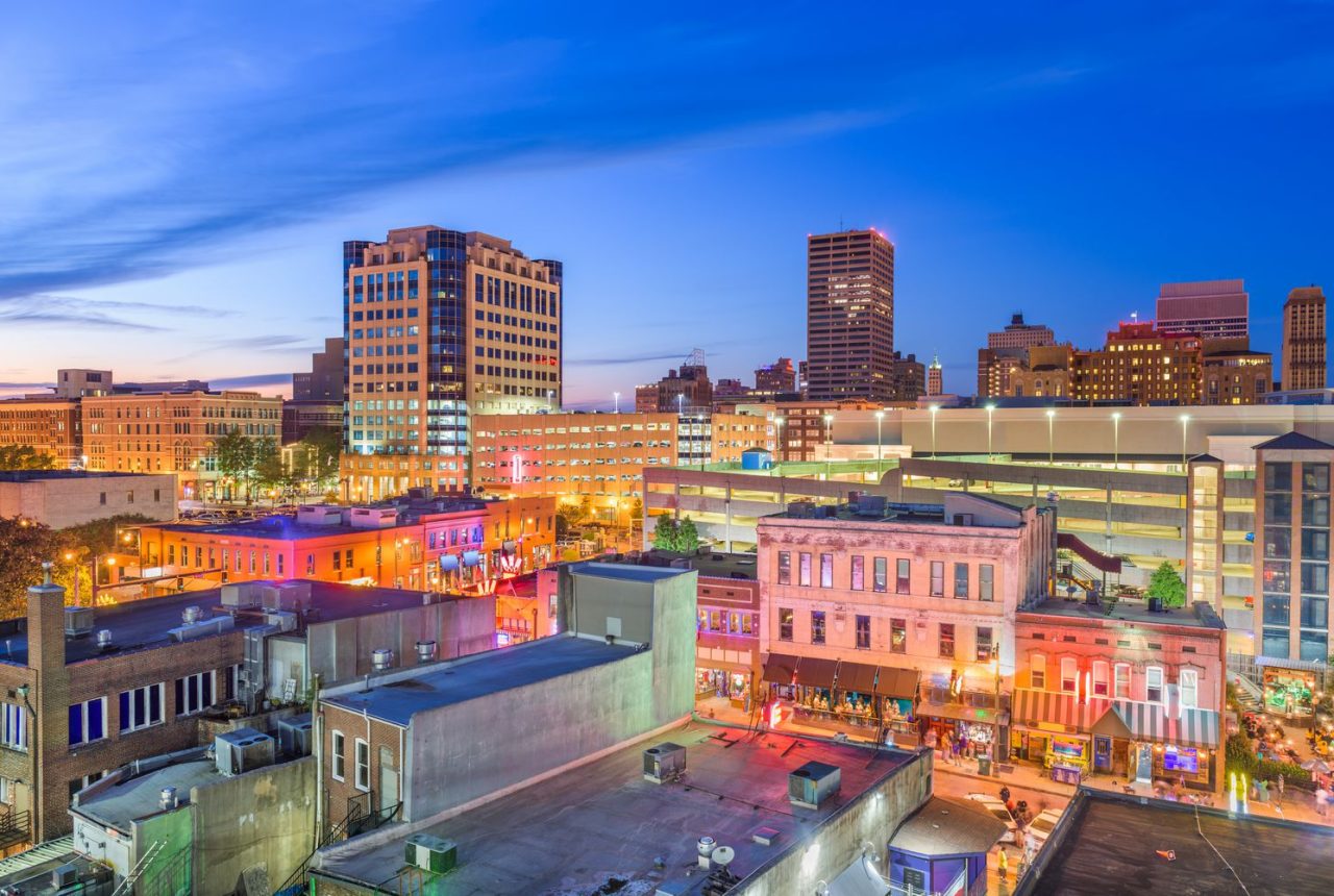 Ashville · Memphis (340 Km)