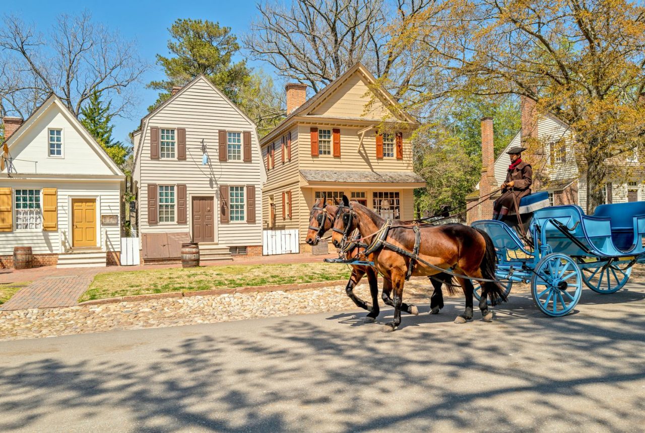 Washington · Williamsburg · Roanoke (444 Km)
