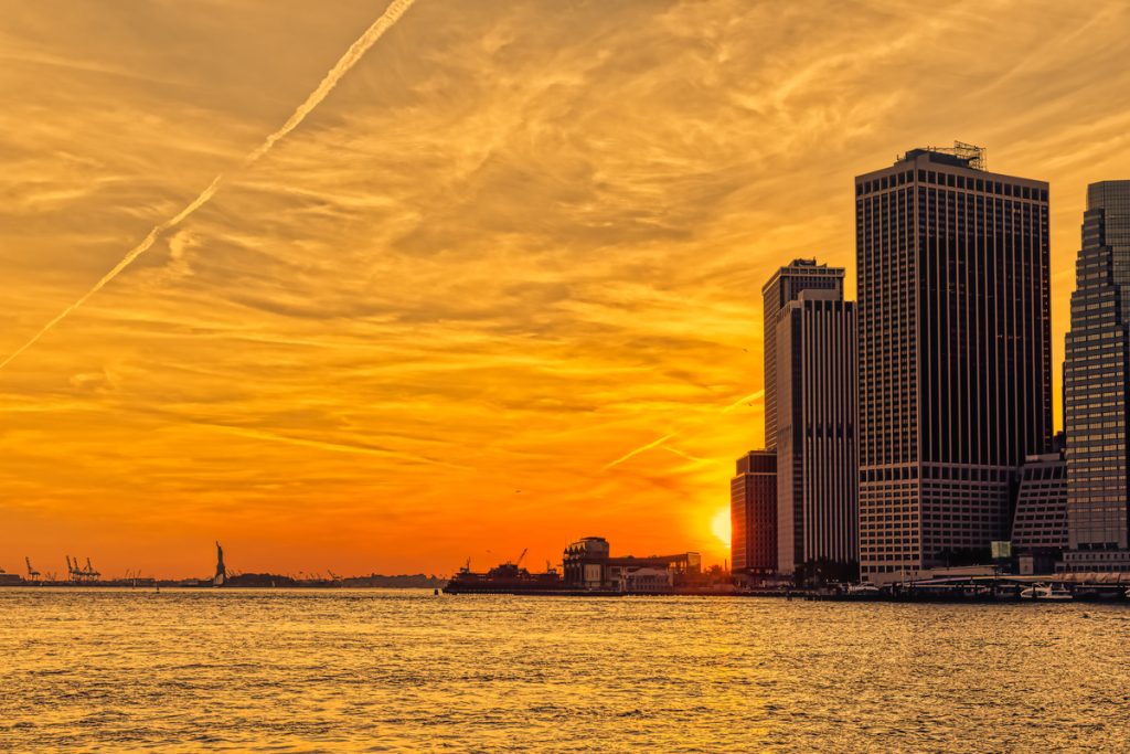 tramonto a new york