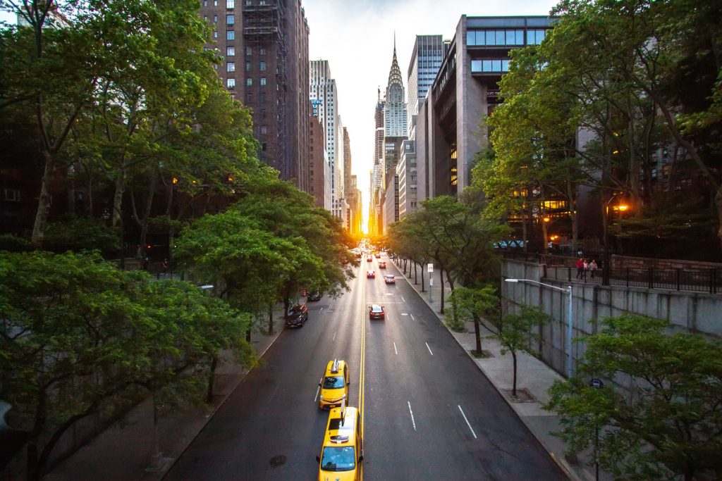 tramonto a new york
