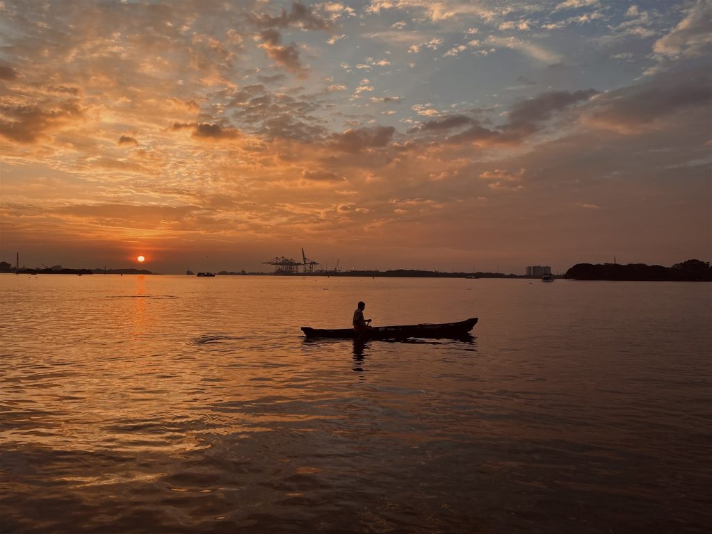 Tramonto a Cochin, Kerala