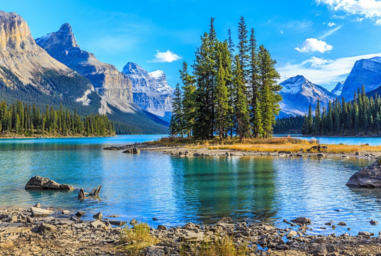 Spirit Island sul Lago Maligne, Parco di Jasper