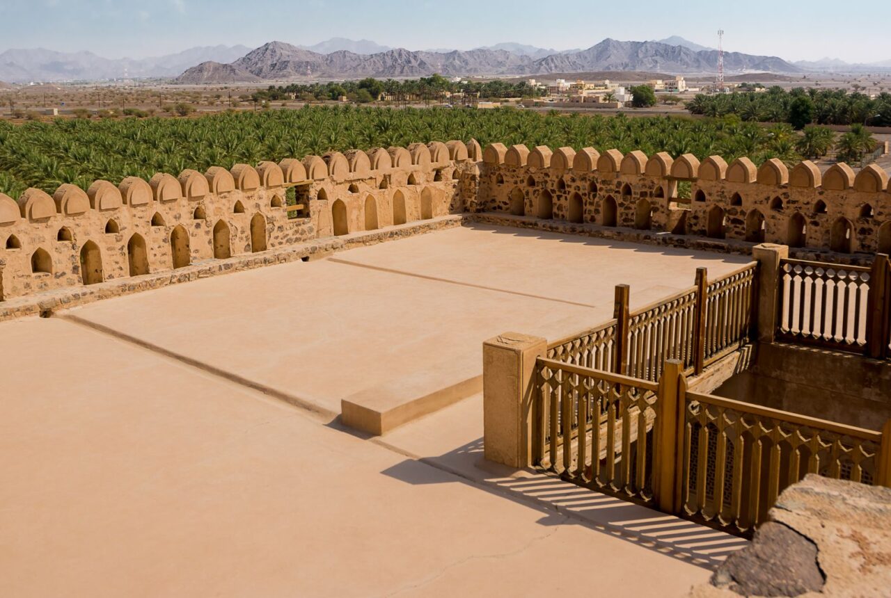 Il cortile del castello di Jabrin