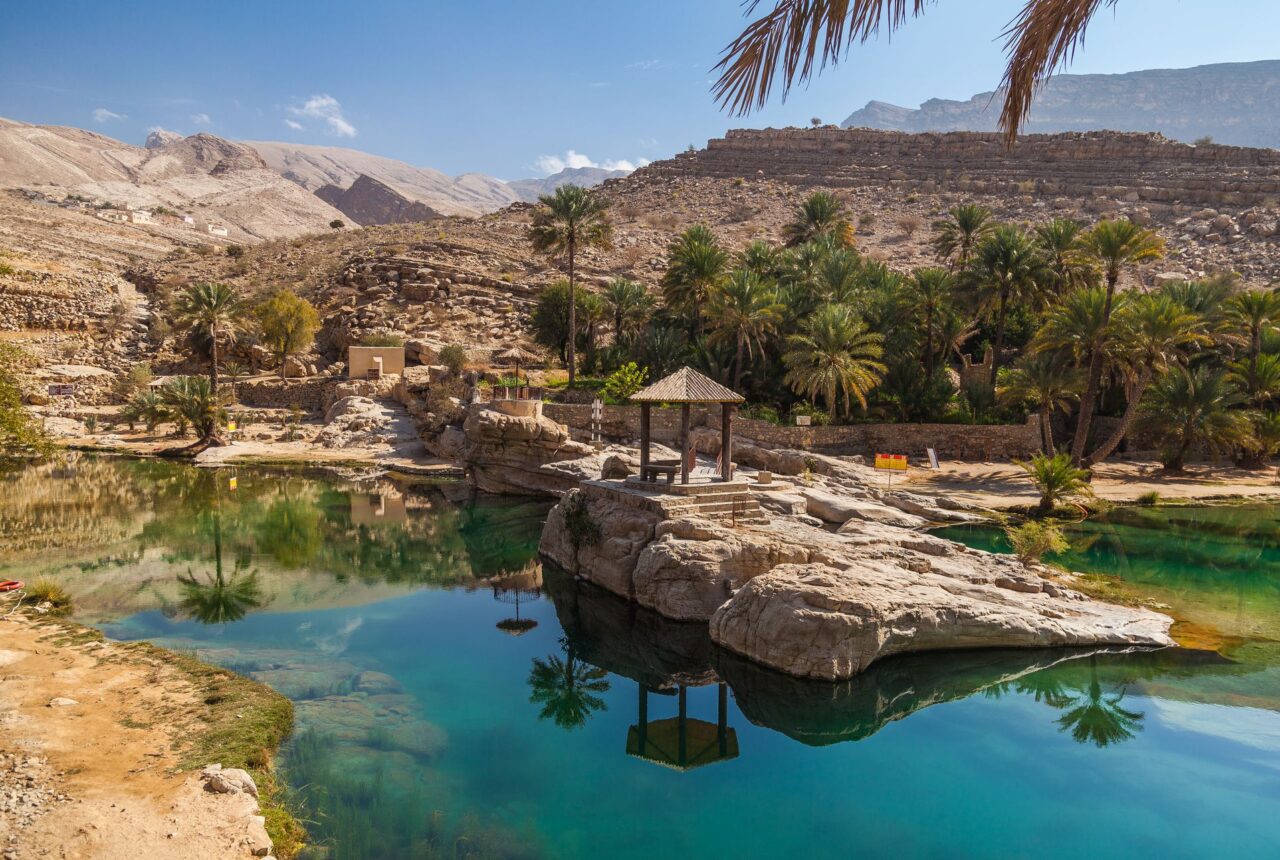 Il wadi tra le rocce dell’Hajar