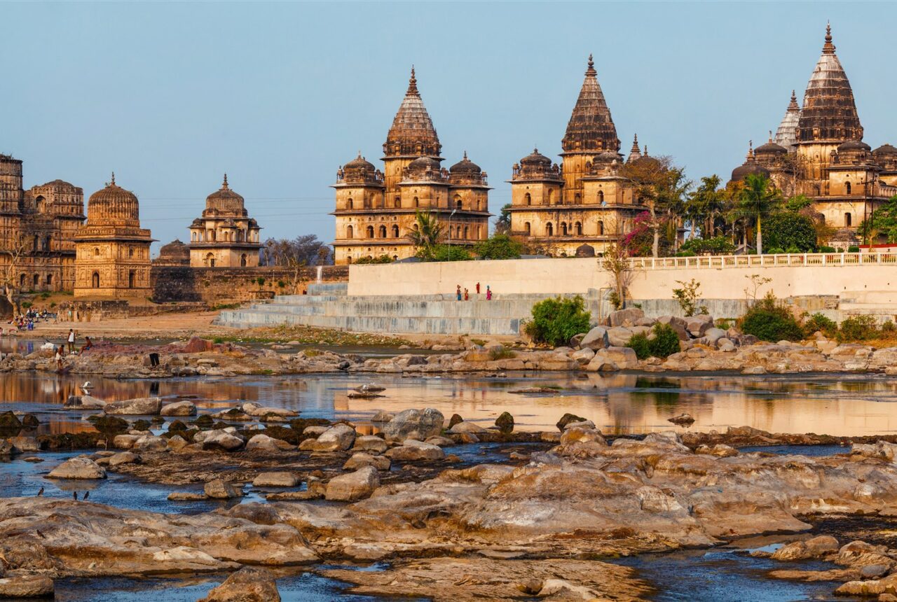 I cenotafi di Orchha sul fiume Betwa