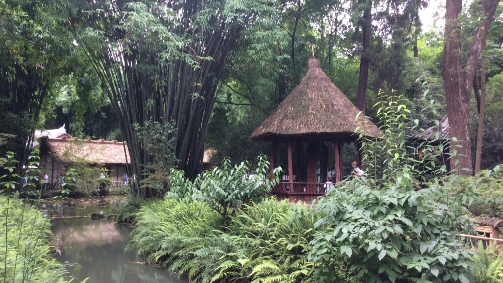Il parco della casa del poeta Du Fu, a Chengdu